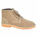 Roamers 5 Eyelet Leisure Desert Boots in Dark Taupe Suede M468TS