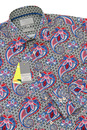 ROCOLA Retro Sixties Abstract Paisley Op Art Shirt