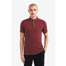 FRED PERRY M8559 Mod Tipped Placket Polo Top PORT