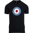 SKA & SOUL Mod Target Retro Knitted T-shirt (Navy)
