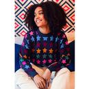 Annalee Sugarhill Large Star Repeat Retro Jumper 