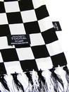 TOOTAL Retro 1960's Mod Chequered Fringed Scarf
