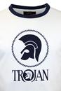 TROJAN RECORDS Retro Chequerboard Circle Logo Tee