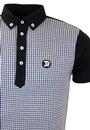 TROJAN RECORDS Retro Mod Dogtooth Knitted Polo