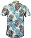 TUKTUK Retro 70s Hawaiian Palm Tree Leaf Shirt