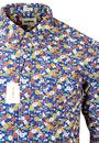 Penida TUKTUK Retro Colourful Floral Print Shirt