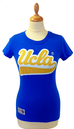 'Jenson' - Womens Retro T-Shirt by UCLA (Blue)