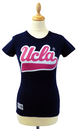 'Jenson' - Womens Retro T-Shirt by UCLA (Peacoat)