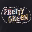 PRETTY GREEN Retro 1950s 3D Logo Print Tee