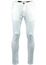 Bryson WRANGLER Retro Mod White Skinny Denim Jeans