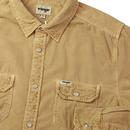 WRANGLER Retro 70s Western Flap Pocket Cord Shirt
