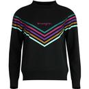 WRANGLER Women's Retro Rainbow Chevron Sweatshirt