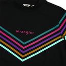 WRANGLER Women's Retro Rainbow Chevron Sweatshirt