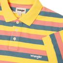 WRANGLER Retro 70s Summer Stripe Polo Shirt (GY)