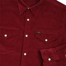 LEE Retro 70s Corduroy Western Shirt (Rhubarb Red)