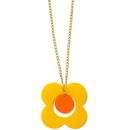 Ada Binks for Madcap England 60s Mod Daisy Dangle Necklace in Yellow