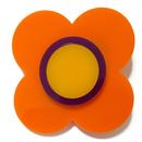 Ada Binks for Madcap England 60s Mod Daisy Flower Hair Clip in Orange