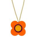 Ada Binks for Madcap England 60s Mod Solid Daisy Pendant in Orange