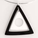 Ada Binks for Madcap England 60s Mod Concentric Triangles Choker Necklace in Black