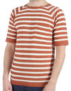 AFIELD Men's Retro Mod Striped Knitted T-Shirt - R