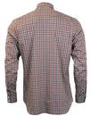 ALAN PAINE Holton 60s Mod Red/Navy Check BD Shirt