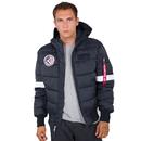 Apollo 15 ALPHA INDUSTRIES Hooded Puffer Jacket	rep. blue