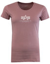 Alpha industries basic t-shirt silver pink