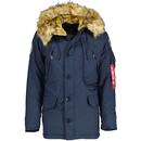 Alpha Industries Polar Parka Jacket in Rep Blue 123144 07