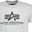 Alpha Industries Basic Logo Tee 2 Pack Grey/Blue