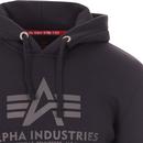 ALPHA INDUSTRIES Mens Logo Hoodie (Rep. Blue)