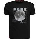 alpha industries mens dark side moon reflective print thsirt black