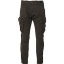 alpha industries mens tapered leg cargo trousers grey black