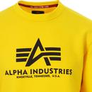 ALPHA INDUSTRIES Logo Sweatshirt (Empire Yellow)