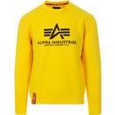ALPHA INDUSTRIES Logo Sweatshirt (Empire Yellow)