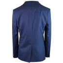 ANTIQUE ROGUE 60s Mod 2 Button Hopsack Suit - Blue