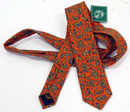 Orange Paisley ATKINSONS Retro Mod Poplin Tie