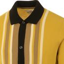 BEN SHERMAN Mod Button Through Polo Cardigan D