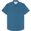 BEN SHERMAN Classic Mod SS Gingham Shirt (Plum)
