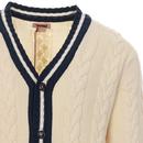 BARACUTA Ivy League Cable Knit Cricket Cardigan