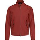 barracuta mens original retro mod made in england zip harrington jacket brick red