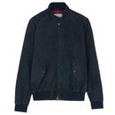 Baracuta G9 Harrington Jacket in Navy Suede BRCPS0939 309