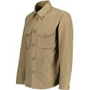 Baracuta Lightweight Military Shirt Jacket Tan