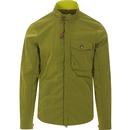 baracuta mens lightweight zip overshirt jacket apple light green