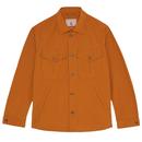 Baracuta Military Shirt Jacket in Pumpkin Spice BRCPS1044 2071