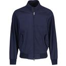 Baracuta Seersucker G9 Harrington Jacket in Navy BRCPS1105 309