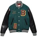 Baracuta Retro Ivy League Varsity Jacket in Forest Green