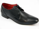 Button BASE LONDON Mod Waxy Leather Derby Shoes B
