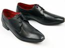 Button BASE LONDON Mod Waxy Leather Derby Shoes B