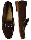 Lincoln Reverso BASS WEEJUNS 60s Suede Loafers BR