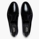 Bass Weejuns Cobra Venetian Black Leather Loafers 